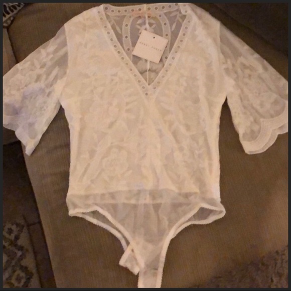Embroidered Lace Body Suit - Picture 3 of 6